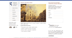 Desktop Screenshot of galleriagaletti.com